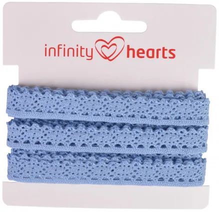 Infinity Hearts Blondebånd Polyester 11mm 05 Blå - 5m