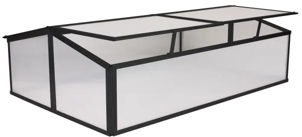 Mini-drivhus svart 120x80x37cm