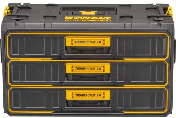 DeWalt® ToughSystem® 2.0 verktøykasse med tre skuffer